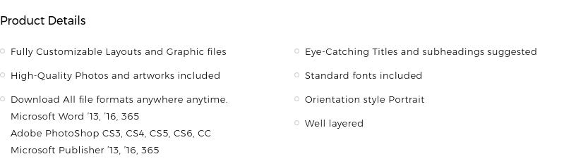 product line card template word