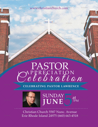 Clergy Anniversary Flyer Design Template in Word, PSD, Publisher ...