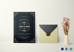 Bachelorette Invitation Designs Templates In Word Psd Publisher