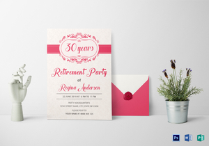 retirement invitation designs templates in word psd publisher