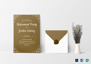 retirement invite template