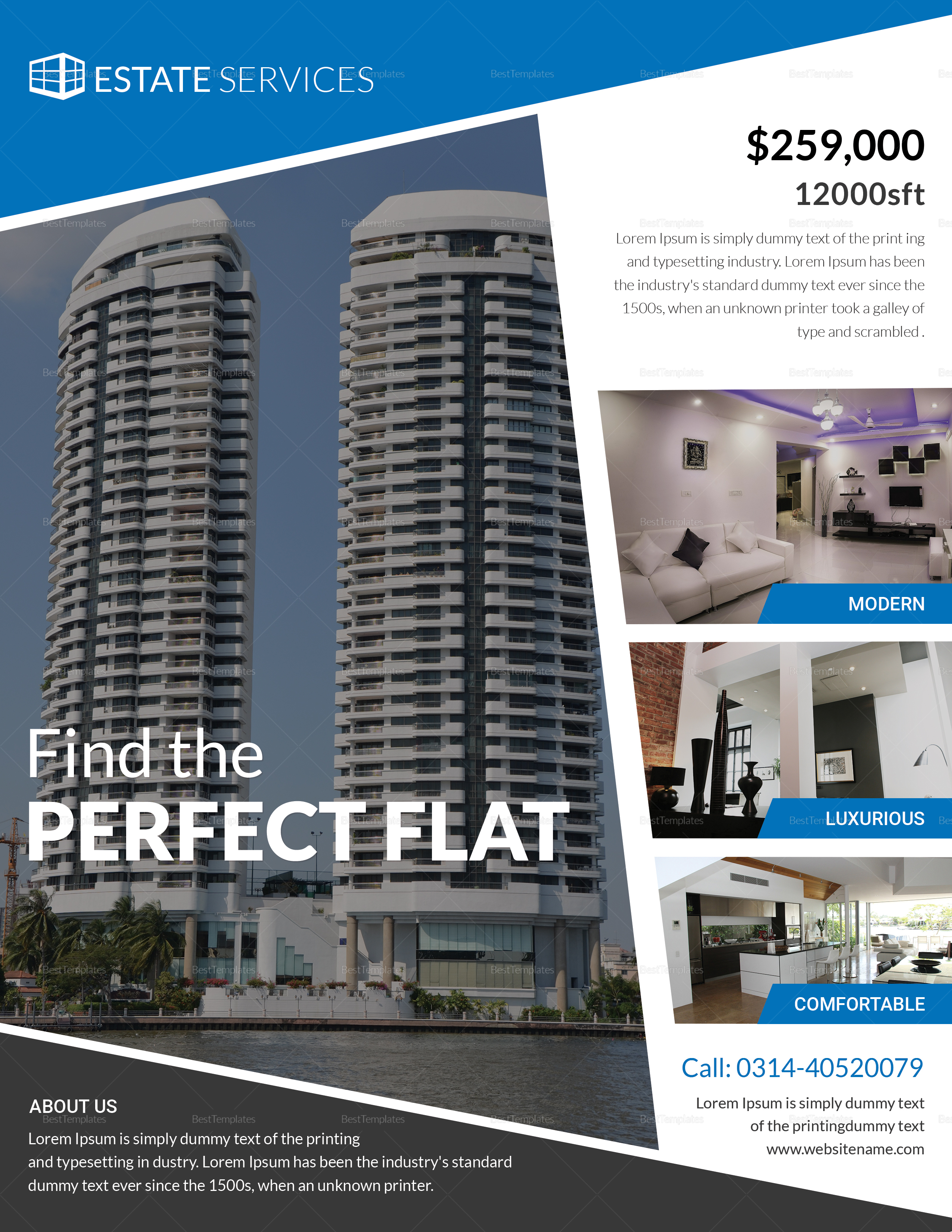 Publisher Real Estate Flyer Templates