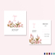 Floral Wedding RSVP Card Template 