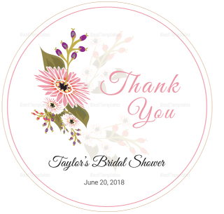 Floral Wedding Label Design Template in Illustrator, InDesign, Word ...