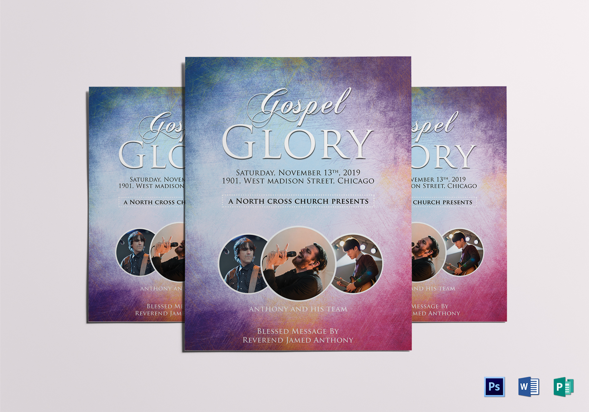 heavenly church flyer template church flyer design templates