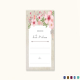 Pink Floral Wedding Advice Card Template