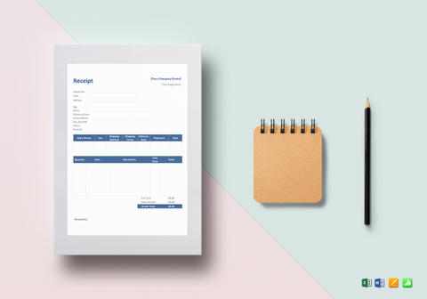 restaurant receipt template in word excel apple pages numbers