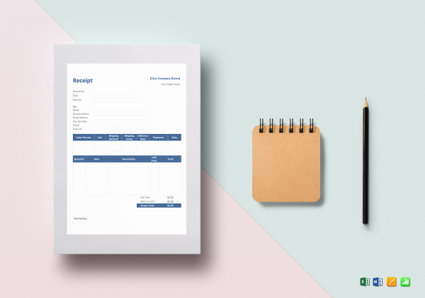 restaurant receipt template in word excel apple pages numbers
