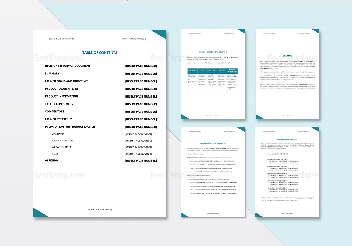 Product Launch Plan Template In Word Google Docs Apple Pages Product Launch Plan Template In Word Google Docs Apple Pages