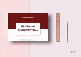 Performance Development Plan Template in Word, Google Docs, Apple Pages