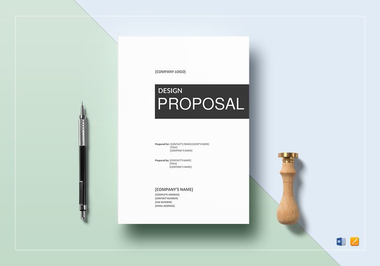 Design Proposal Template in Word, Google Docs, Apple Pages