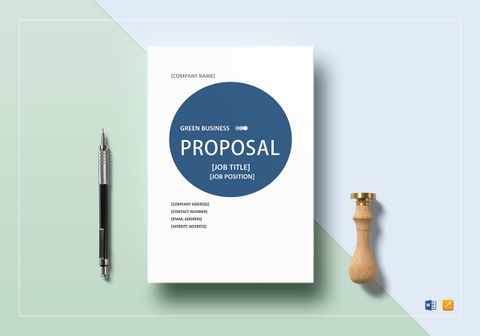 Green Business Proposal Template in Word, Google Docs, Apple Pages