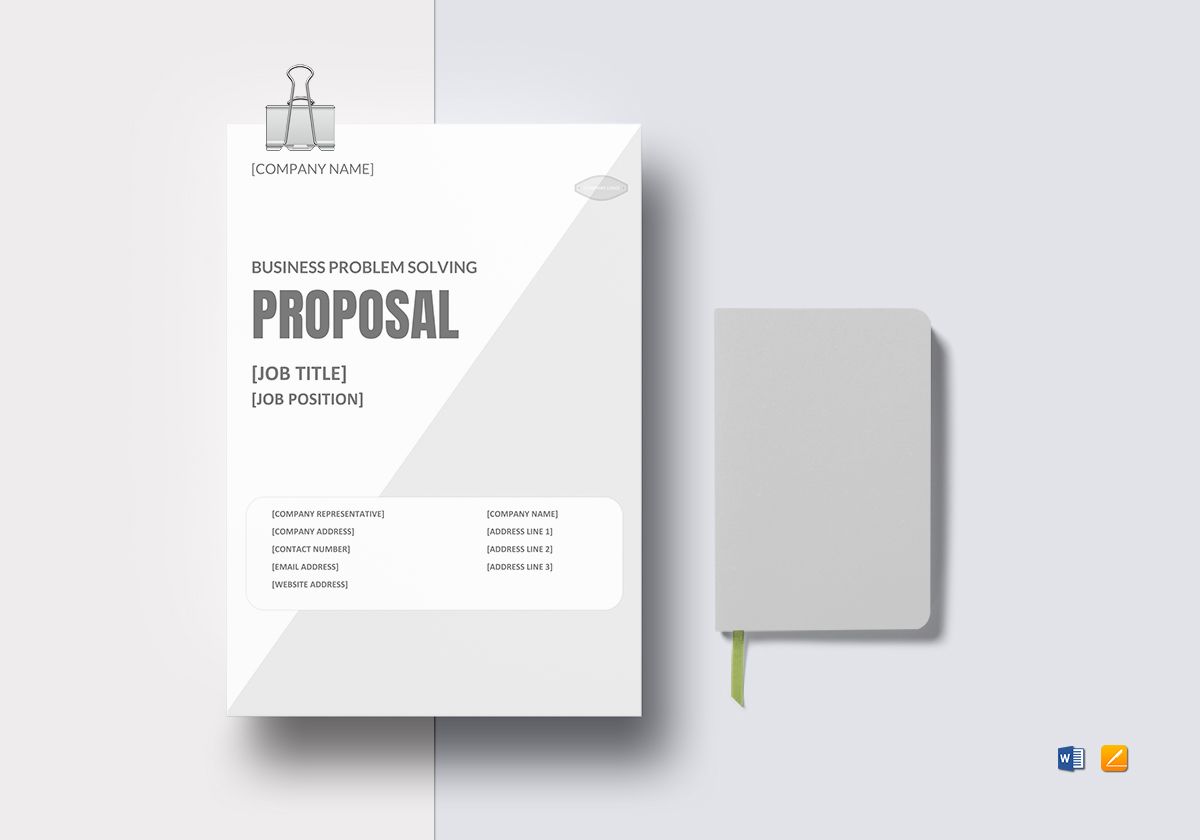 Business Problem Solving Proposal Template In Word, Google Docs, Apple 