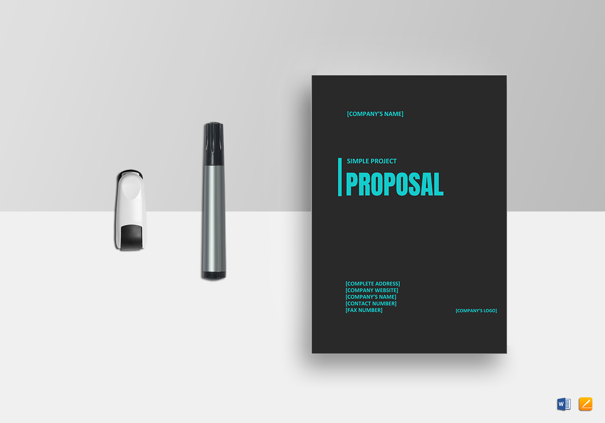 Simple Project Proposal Template in Word, Google Docs, Apple Pages