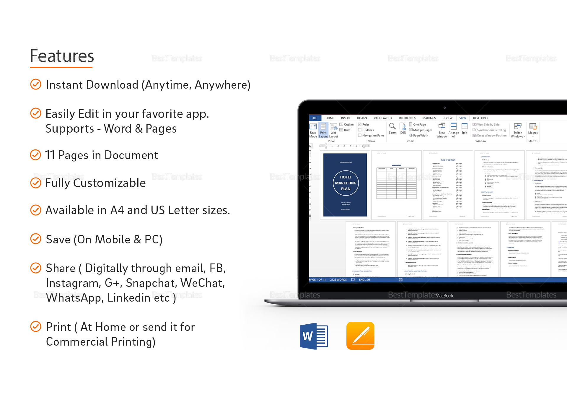 Hotel Marketing Plan Template