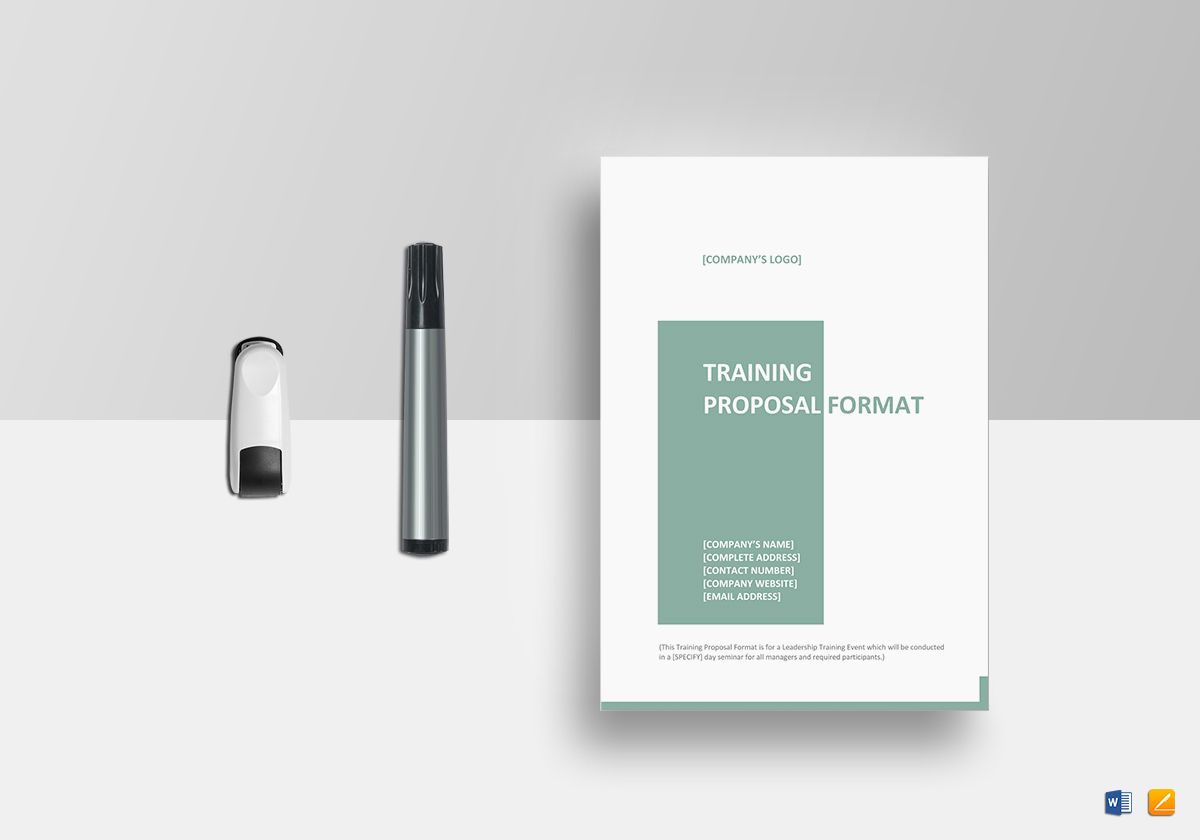 Training Proposal Template In Word Google Docs Apple Pages