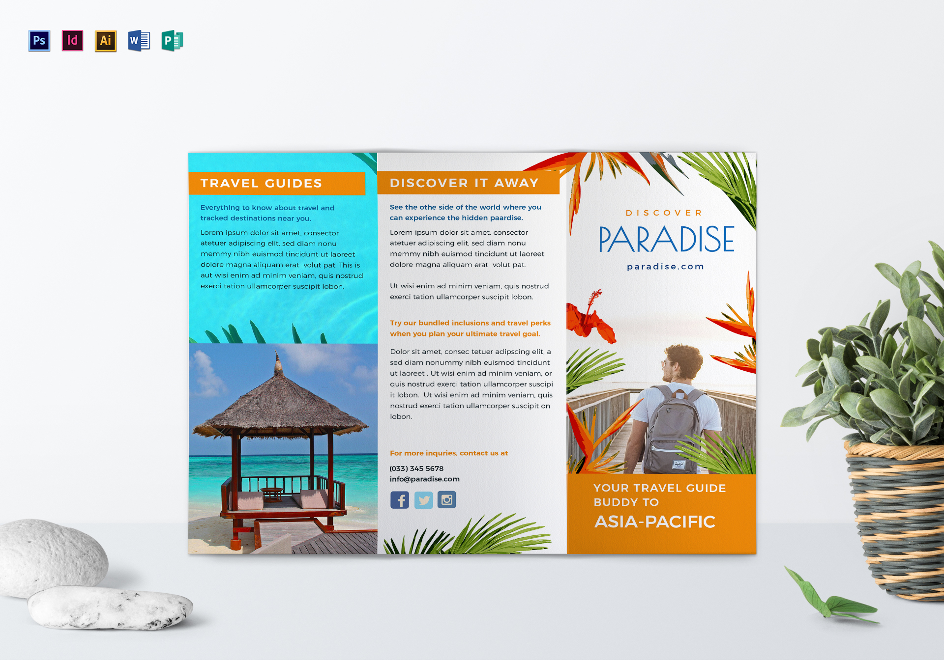 brochure design for travel and tourism