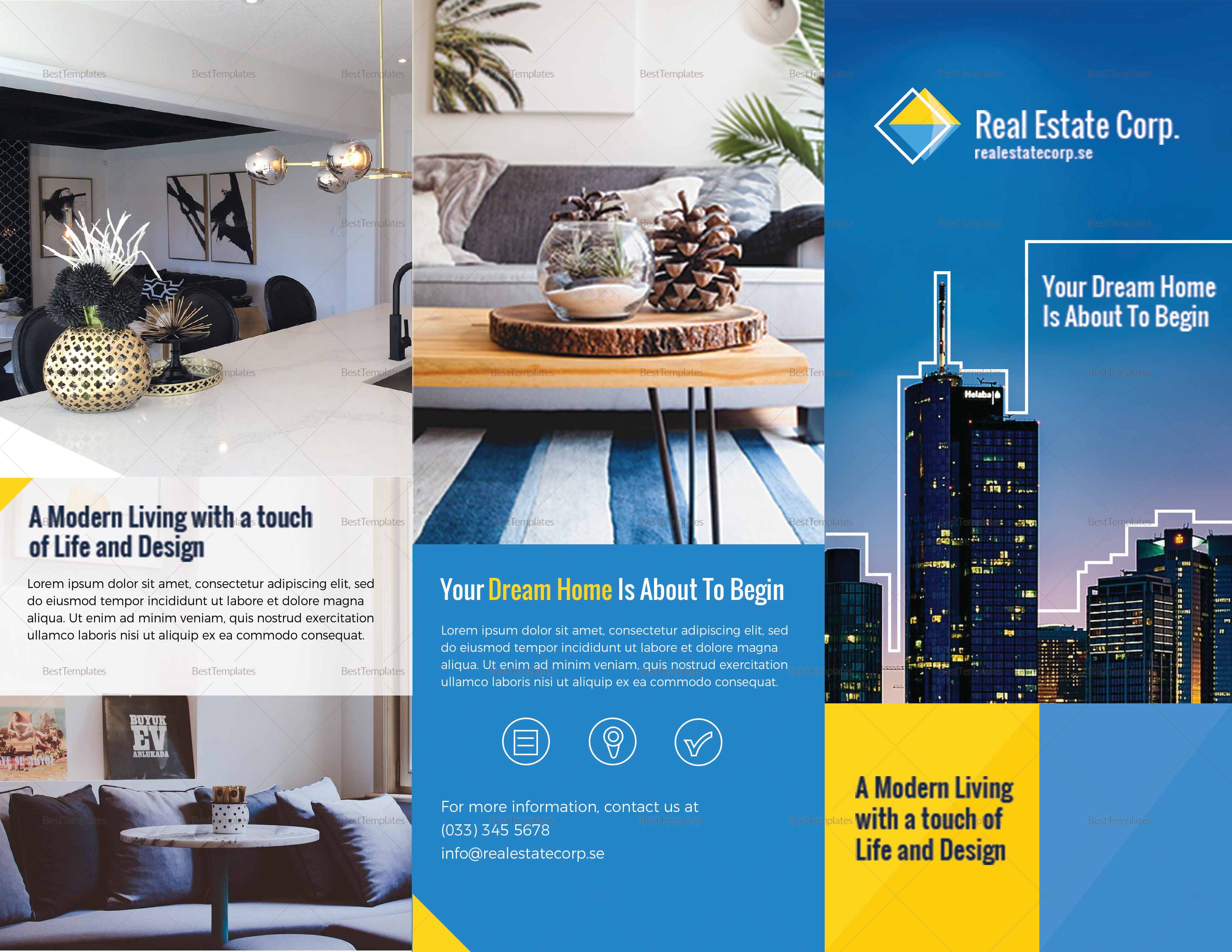 indesign real estate flyer designs