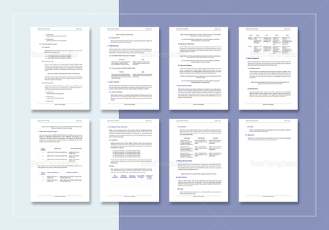 Project Plan Template in Word, Google Docs, Apple Pages