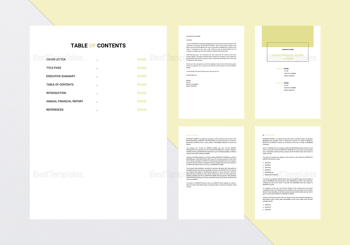 Annual Report Template