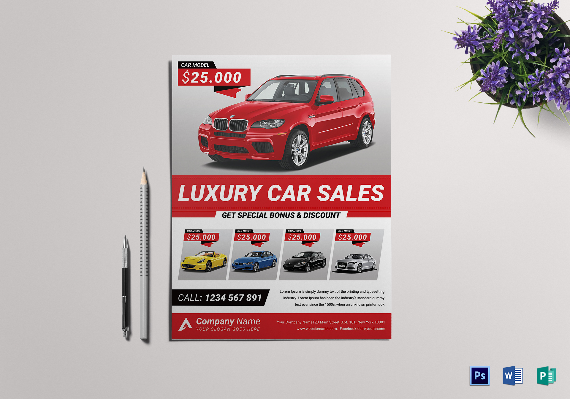 Car for Sale Flyer Template