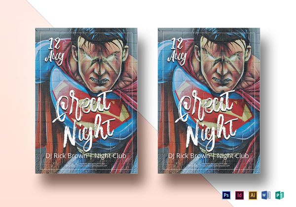 Superhero Flyer Template