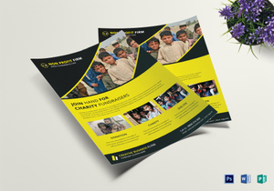 fundraising flyer designs templates in word psd publisher