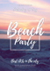 Sample Summer Beach Party Flyer Template