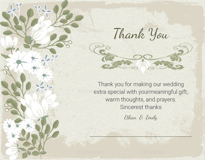 Vintage Thank You Card Template in PSD, Word, Publisher, Illustrator, InDesign
