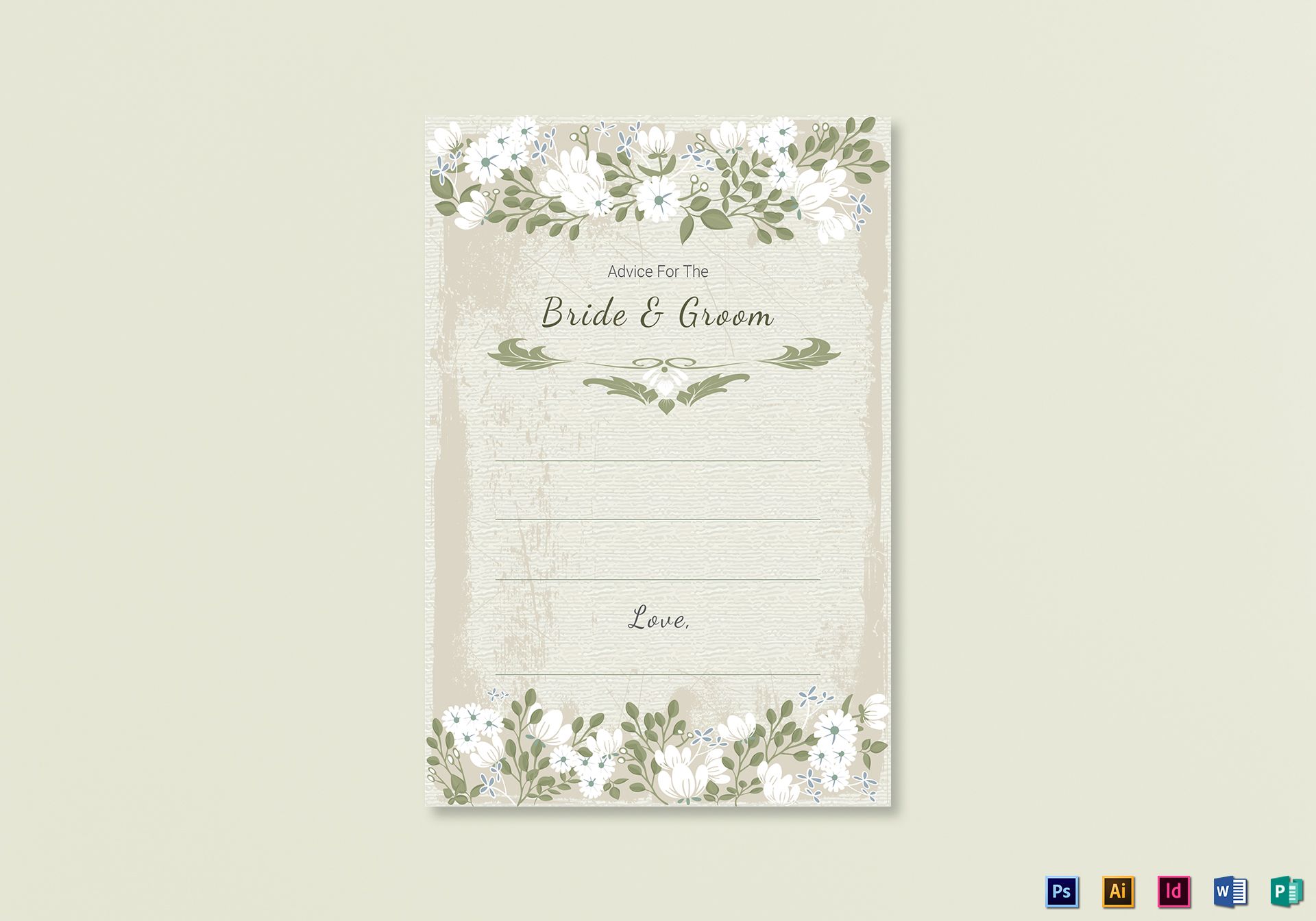 Wedding Advice Cards Template from images.besttemplates.com