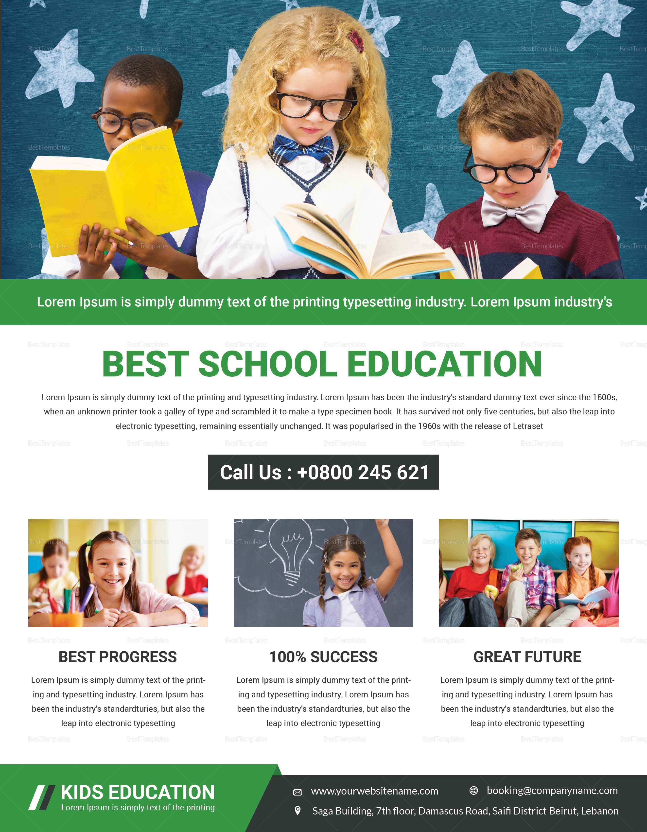 Sample Talent Education Flyer Template 