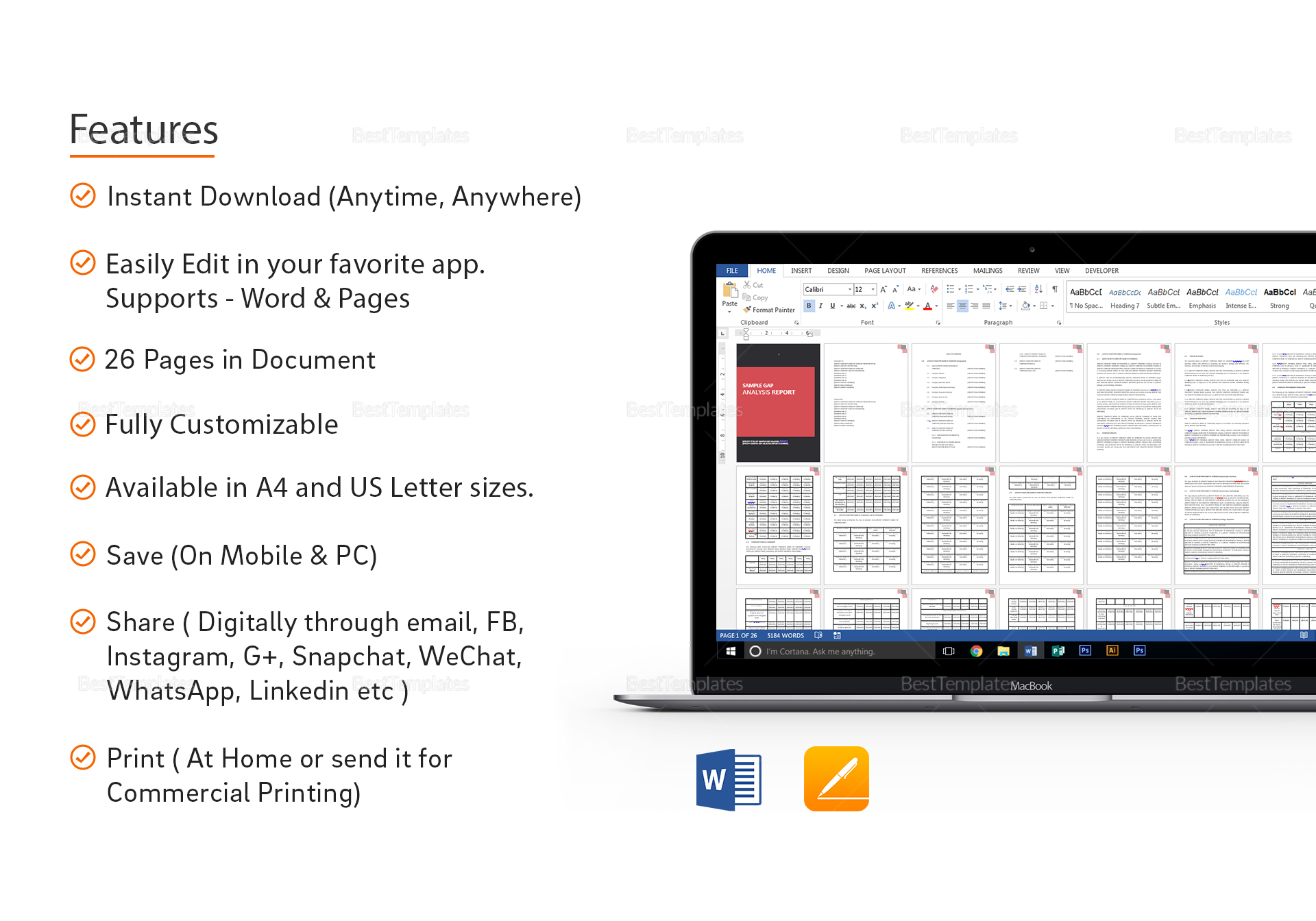 Sample Gap Analysis Report Template to Edit