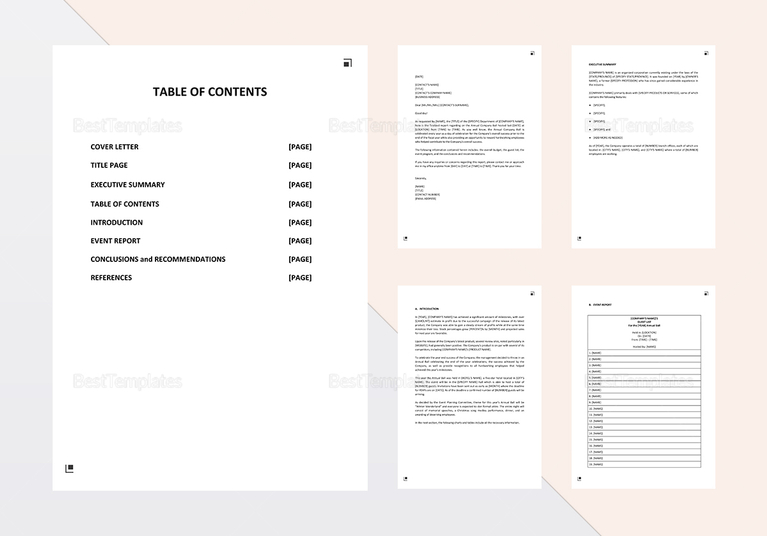 Event Report Template in Word, Google Docs, Apple Pages