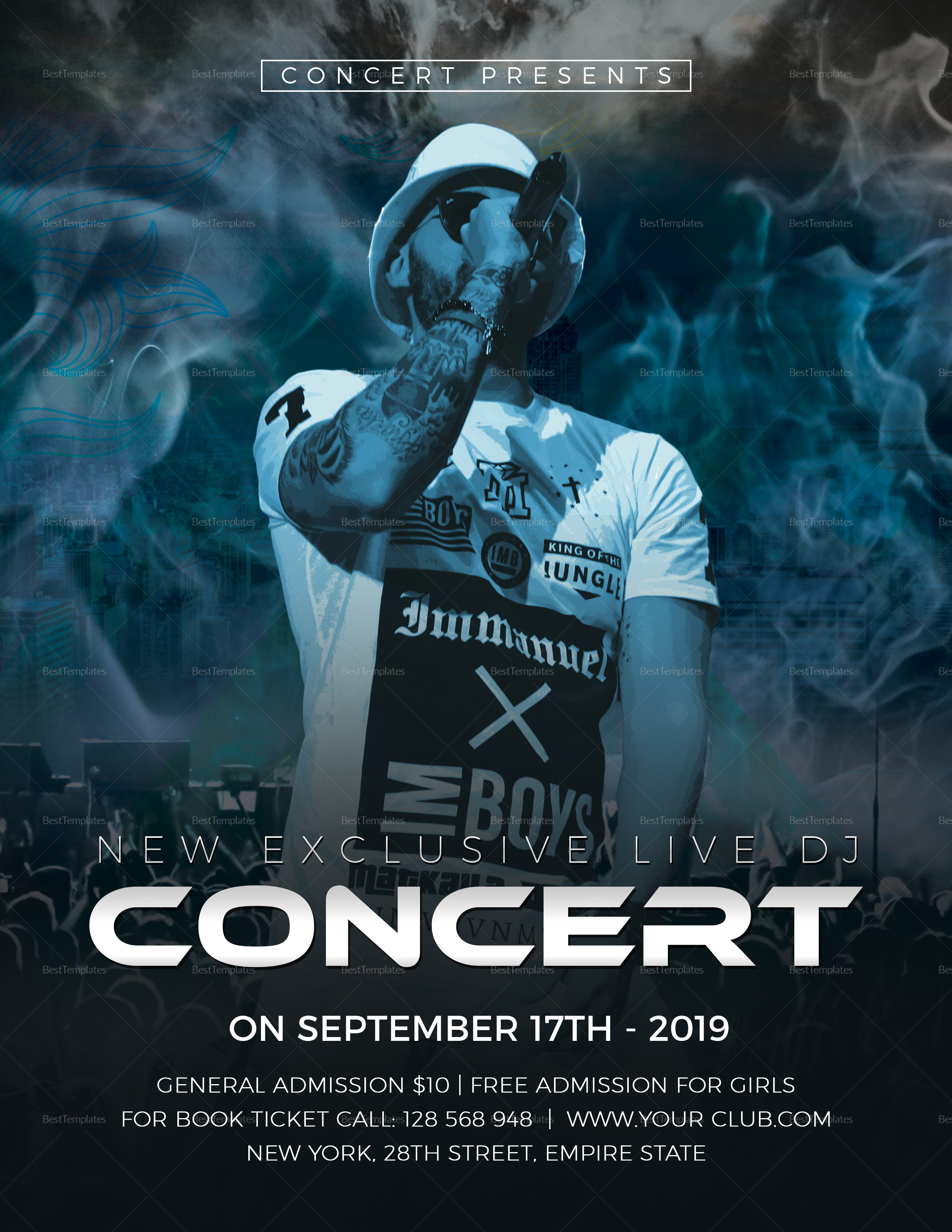 concert flyer backgrounds