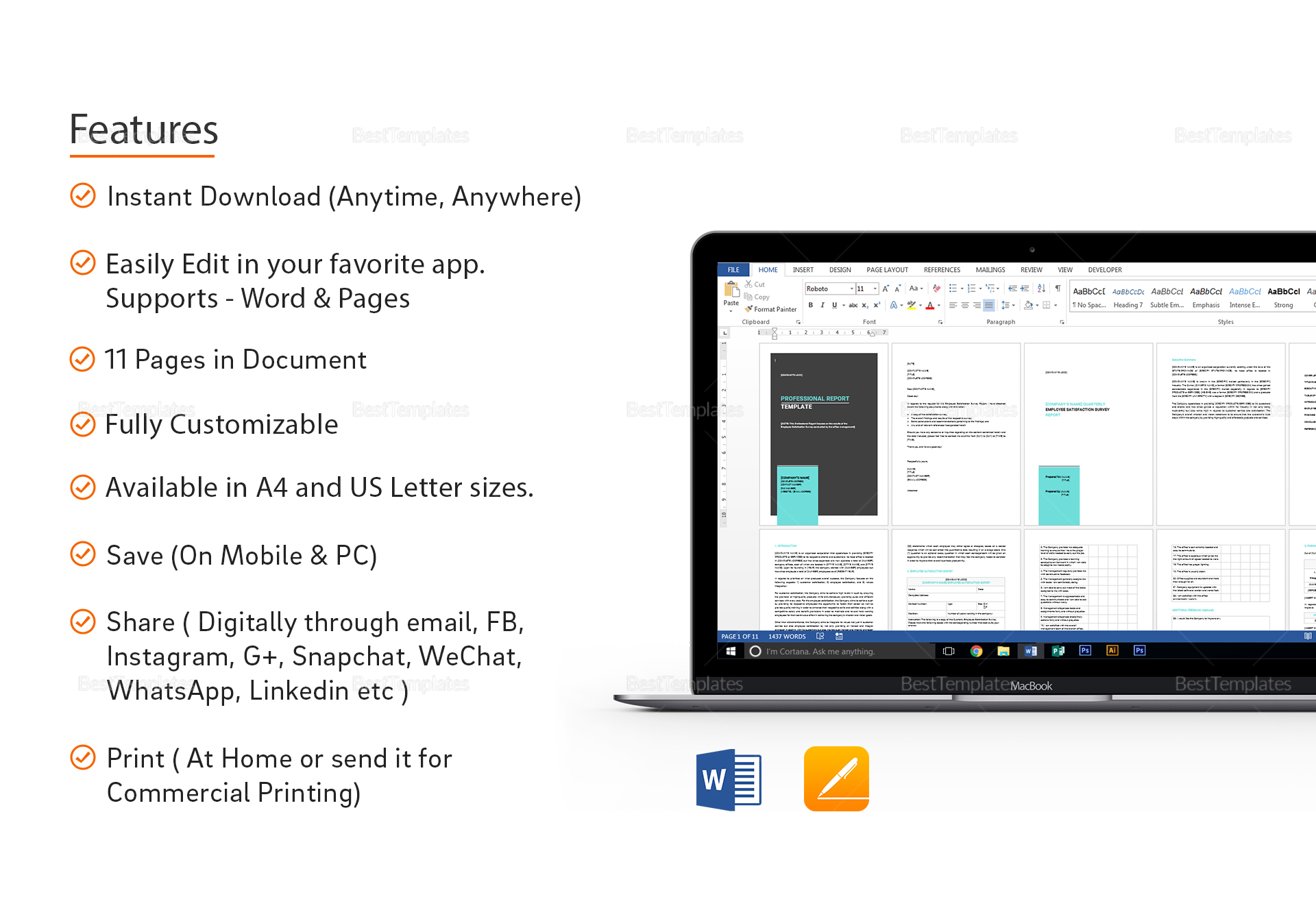 Professional Report Template 