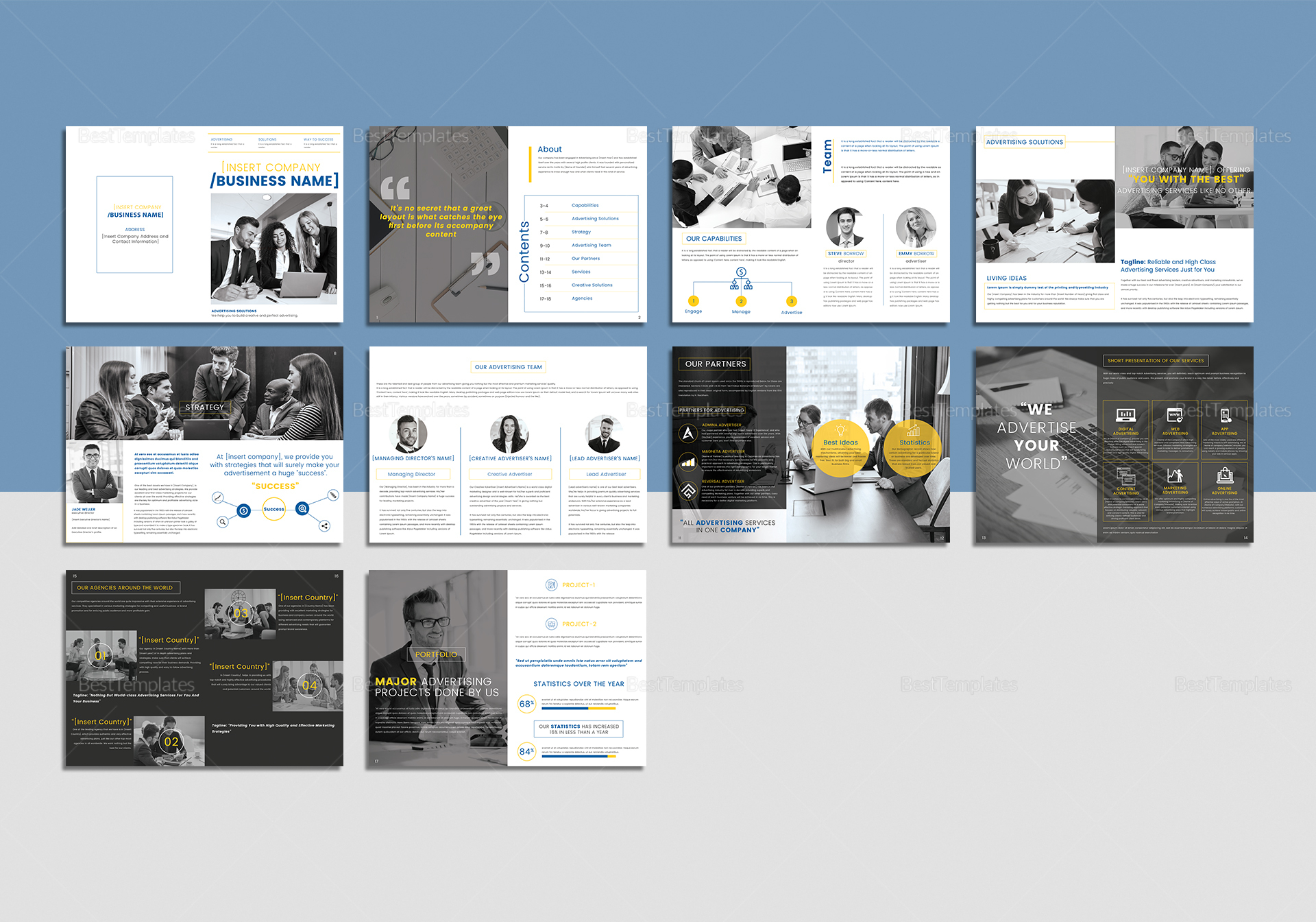 Advertising Catalog Template in PSD, Word, Publisher, InDesign, Apple Pages
