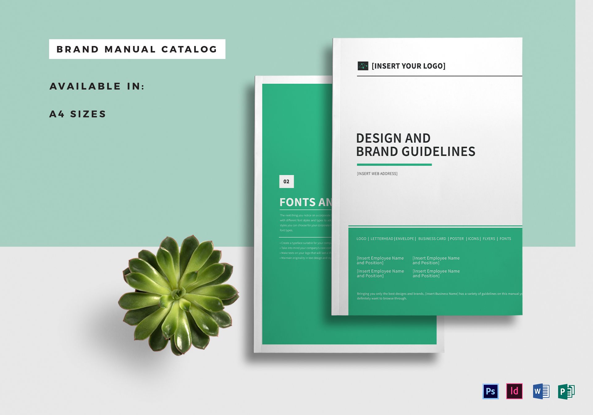 Brand Manual Catalog Template in PSD, Word, Publisher ...