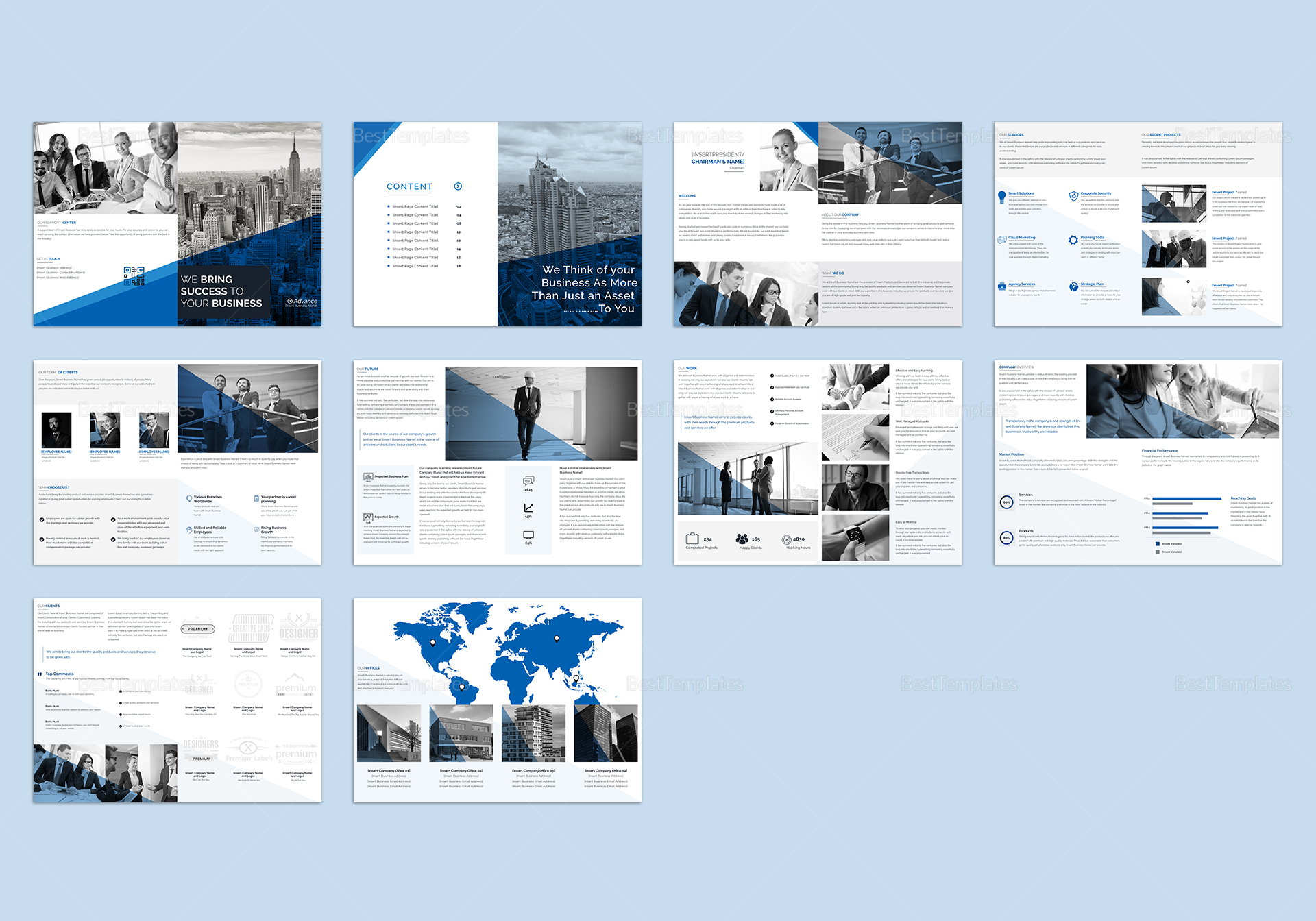 Business Catalog Template In PSD Word Publisher InDesign Apple Pages