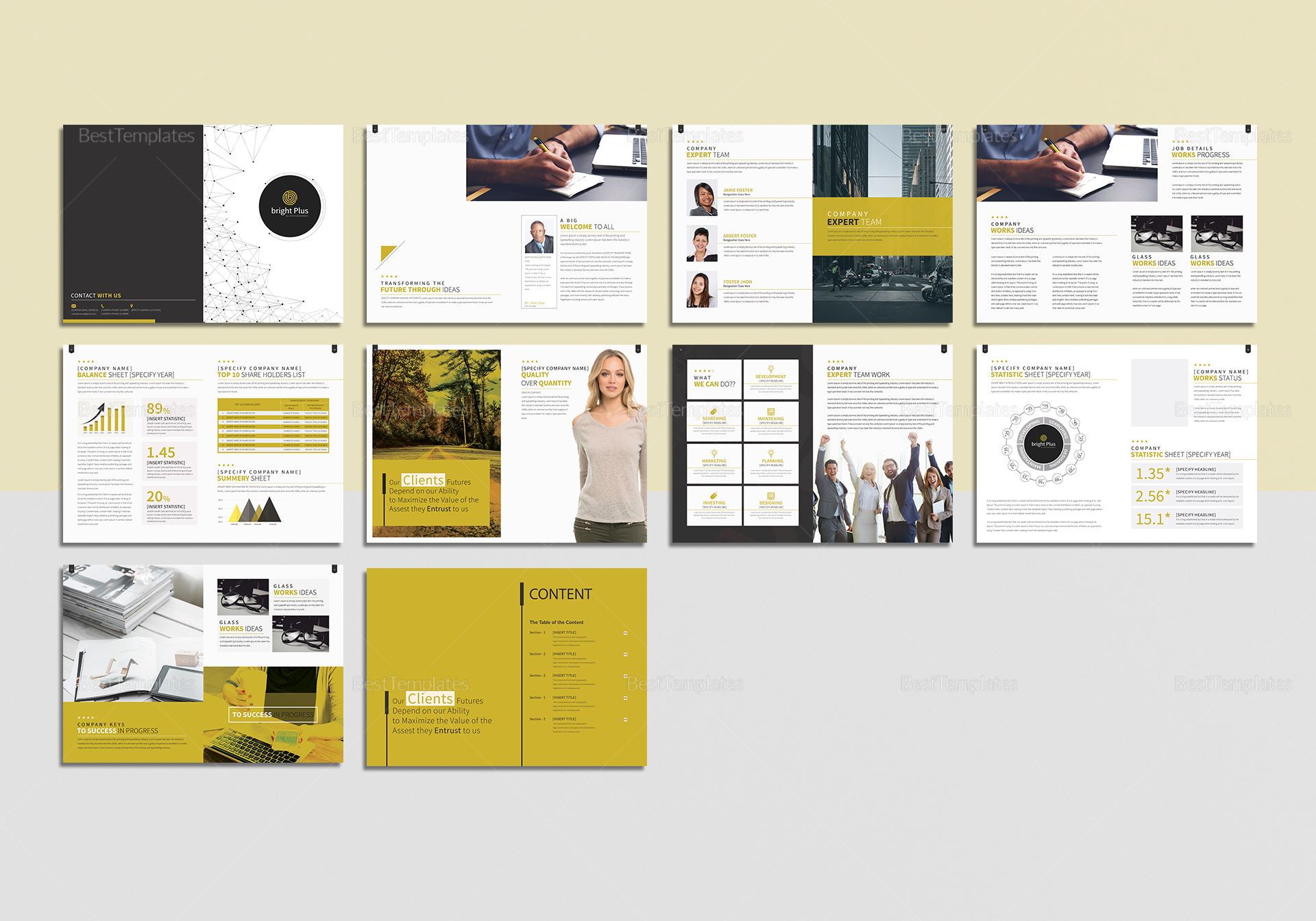 A4 Google Magazine Template in PSD Word Publisher InDesign