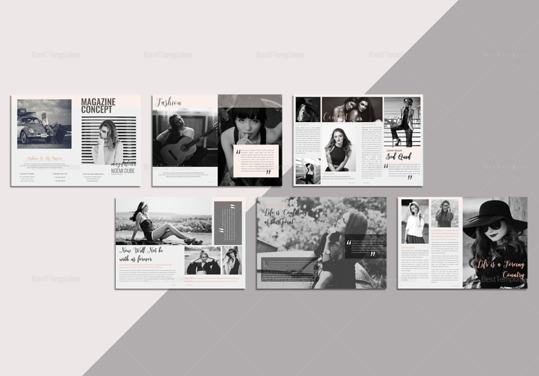 Fabulous Fashion Magazine Template in Word, Publisher