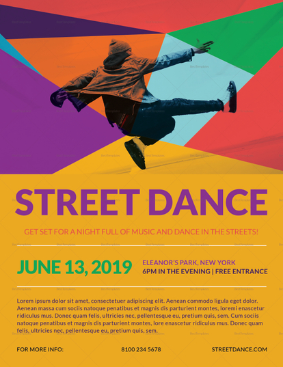 Dance Flyer Template Word