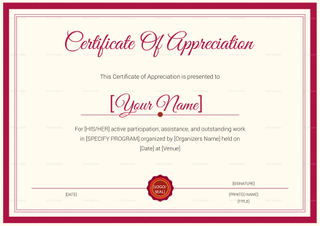 Thank You Certificate Design Template in PSD, Word