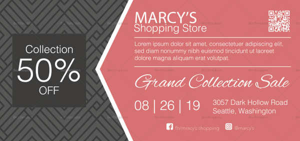 Shopping Discount Coupon Design Template in PSD, Word, Publisher ...