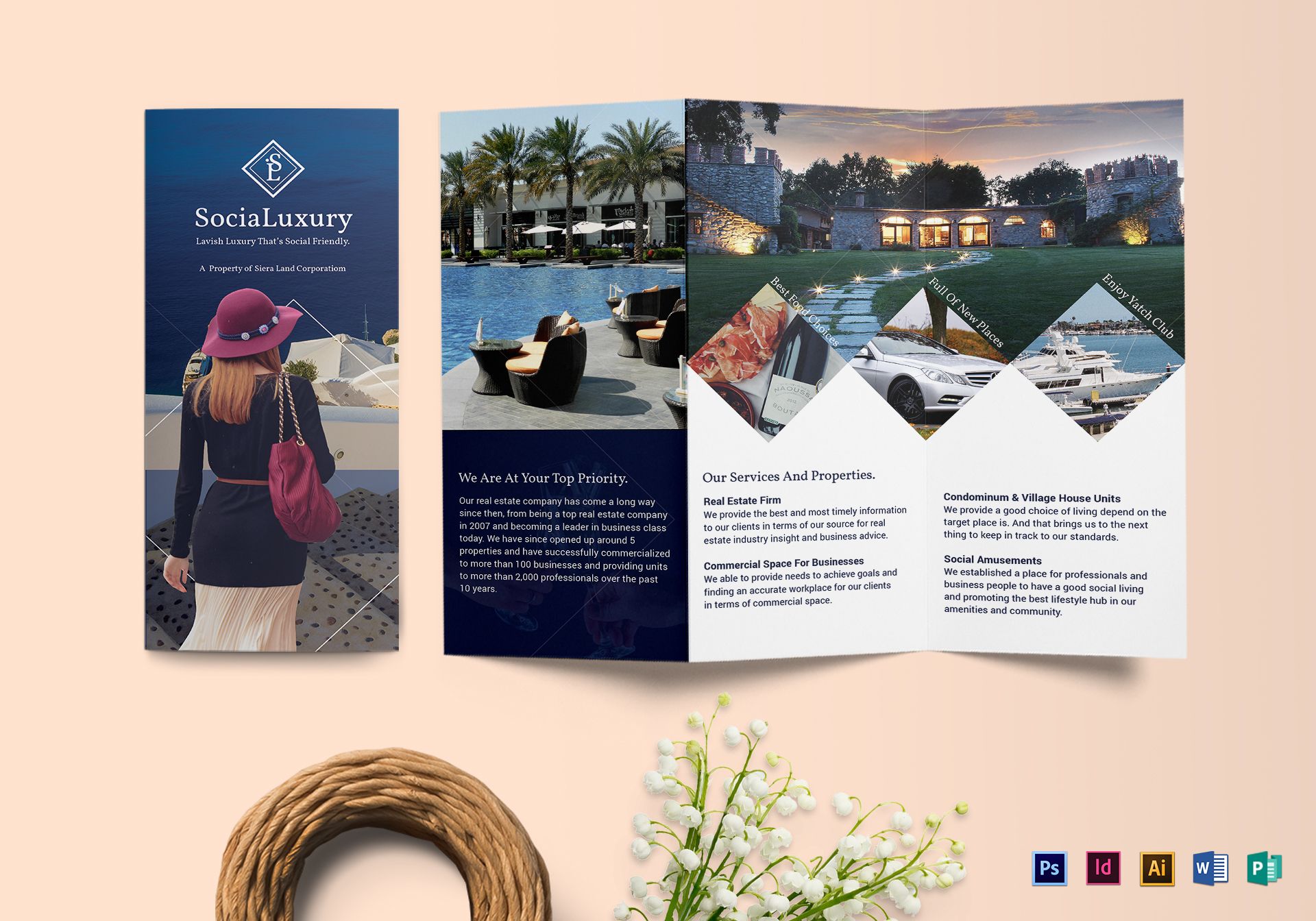 Luxury brochure Tri-fold