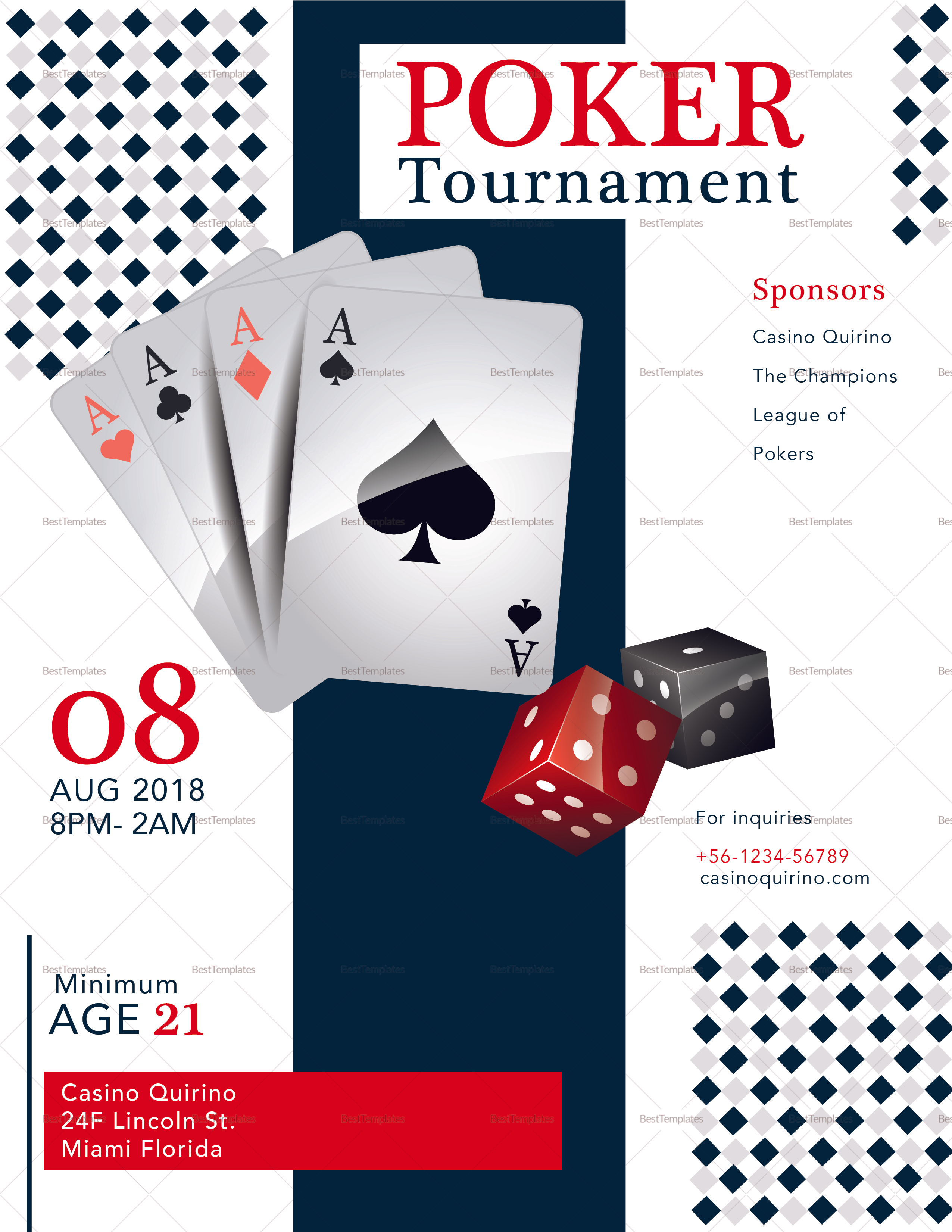 Poker Tournament Flyers