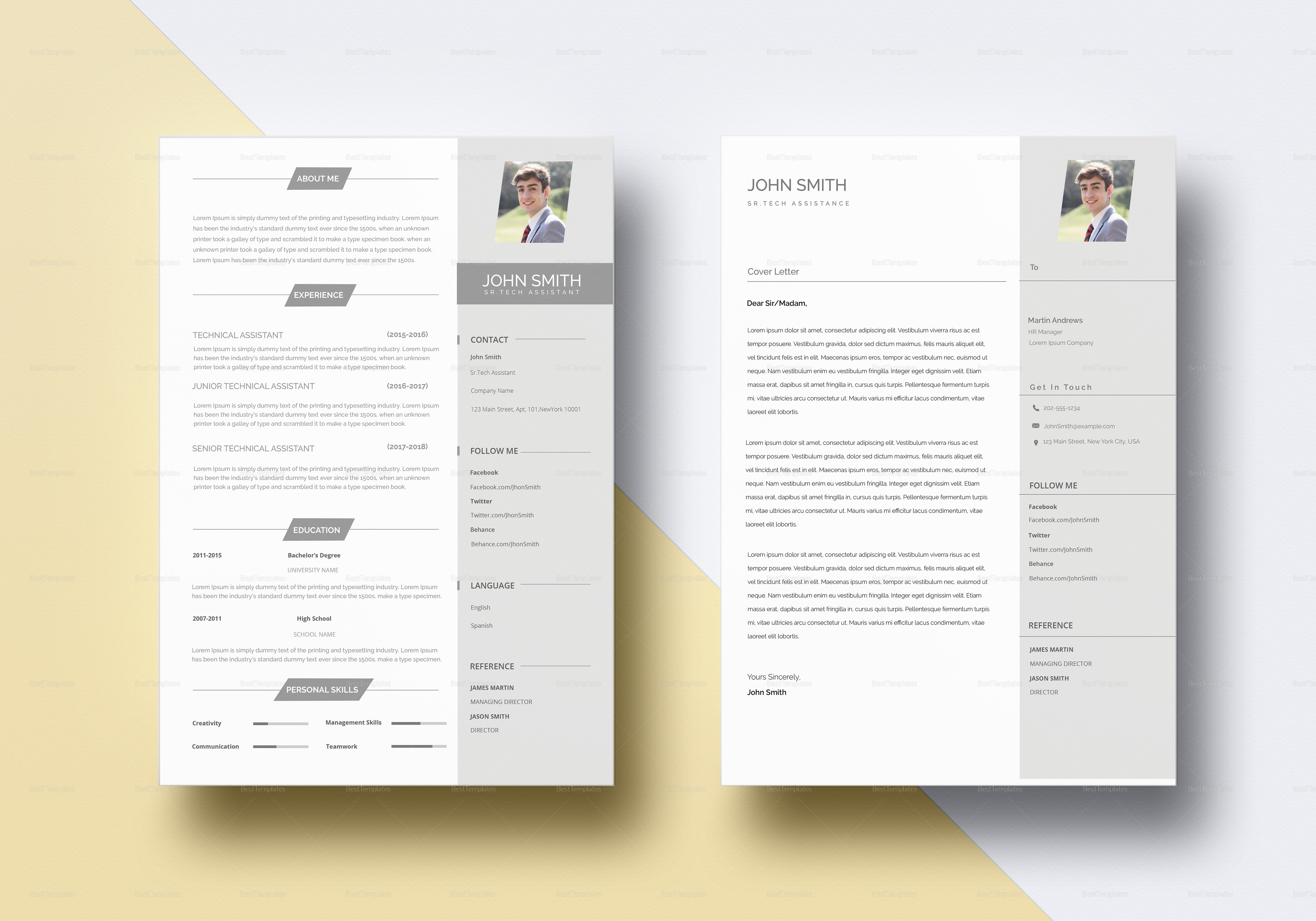 Minimal BPO Resume Template