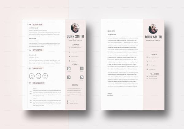 Modern BPO Resume Design Template in PSD, Word, Publisher, InDesign ...