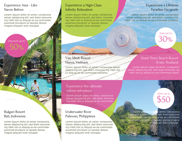 Travel and Tour Brochure Design Template in PSD, Word, Publisher ...