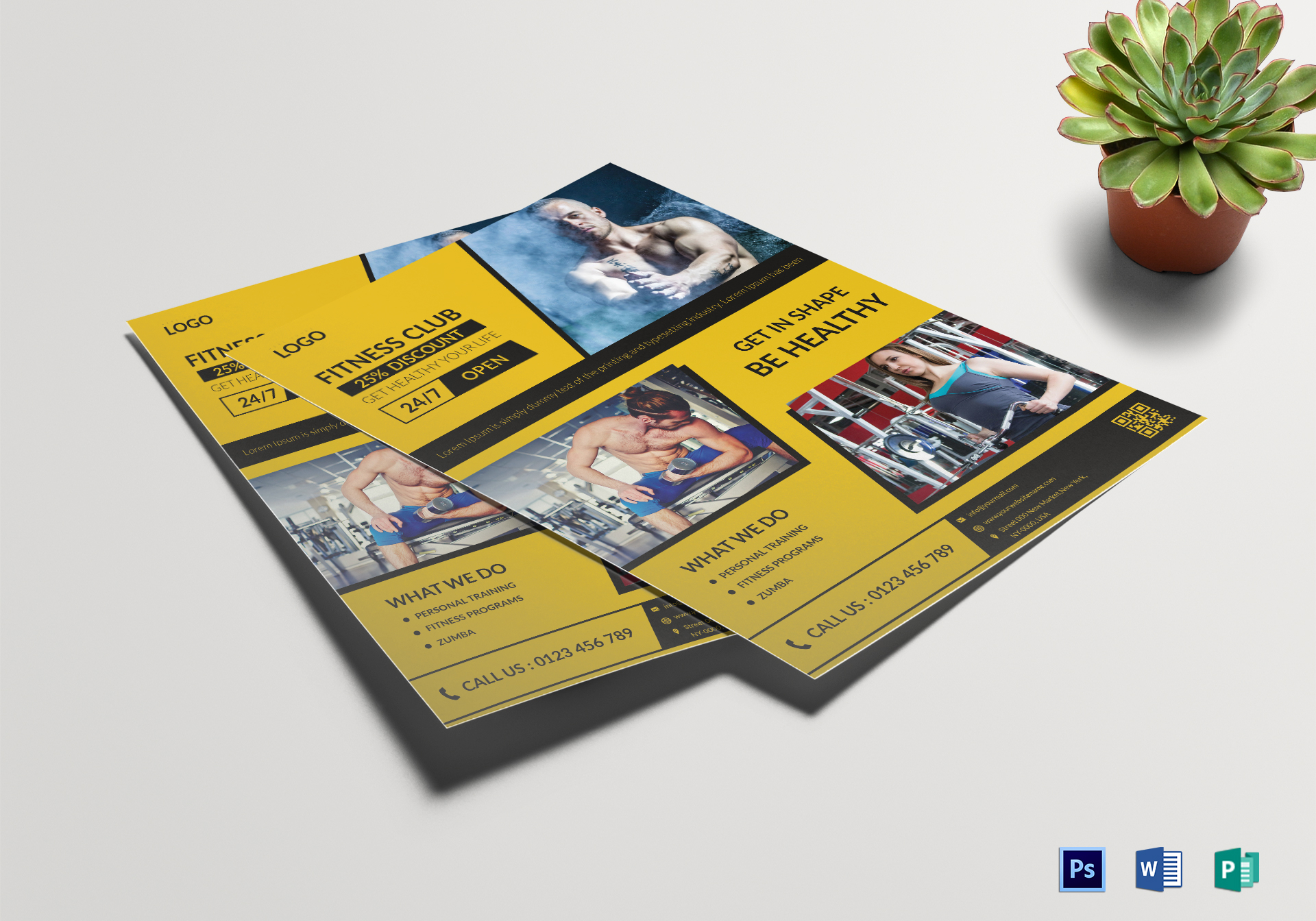 Fitness Salon Flyer Template