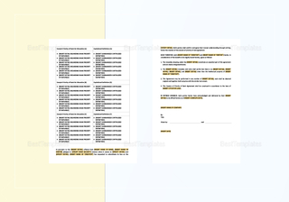 Cession of Priority of Rank Agreement Template in Word, Apple Pages
